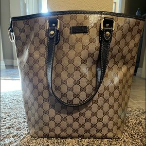 Authentic Gucci crystal coated tote bag